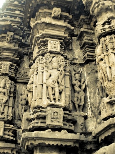 Exquisite Carvings on the walls, deities and nymphs